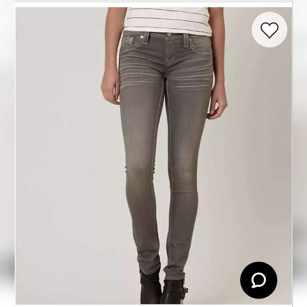 Chic Gray Skinny Jeans for Women